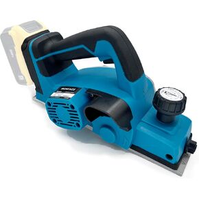 IRONFACE Cordless Brushless Electric Planer for Dewalt 20V Battery(No Battery,Tool Only) 15000 RPM Power Wood Planer for Woodworking, Carpentry, and Home DIY - Includes Blades and Edge Guide