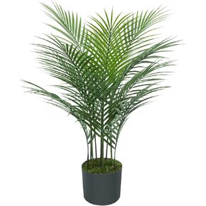 Artificial Palm Plant 3FT Fake Palm Tree with 9 Trunks Perfect 36inch Faux Tropical Palm Plants in Pot for Indoor Outdoor House Home Office Garden Modern Decor Housewarming Gift (1Pack)