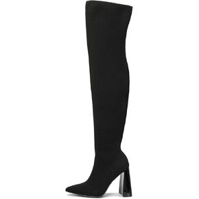 Cape Robbin Thigh High Boots for Women – Knee High Over The Knee Boots for Women - Womens Block High Heel Boots (Flo.A)