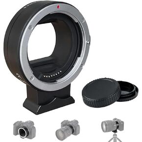 EF-EOS M Mount Adapter for Canon EF/EF-S Lens Compatible with Canon M Mount Cameras, Auto-Focus EF to EOS M Lens Adapter Converter Control Ring EOS M M2 M3 M5 M6 M10 M50 M50 Mark II M100 M200