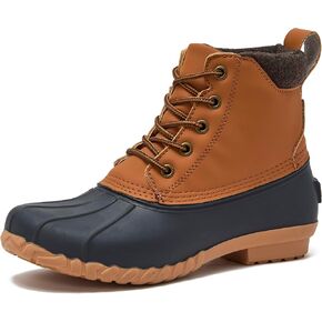 Lands' End Dakota Insulated Womens Duck Boots - Waterproof Snow or Rain Boots Women - Black, Brown, or Grey Winter Boots for Women Size 6 to 11