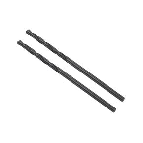 6542 High Speed Steel Twist Drill Bits, 1.7mm Diameter 42mm Length, Black Oxide Straight Twist Jobber Drill Bit - (Applications: for Metal Woodwork Plastic Aluminum), 2-Pieces