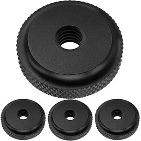 Camera Hot Shoe Mount Screw Adapter 1/4" to 1/4", BENACES 4-Pack Aluminum Alloy 1/4" Nut Connector, 1/4Inch Female Dual Thread Converter for Heads, Tripods