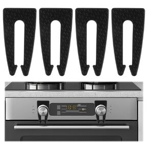 4 Pack Gas Stove Knob Lock Universal Size Silicone Oven Safety Covers Lock Childproof Kitchen Accessories Prevent Children's Pets Turning on Gas Stove for Home Kids Seniors Electric Stove