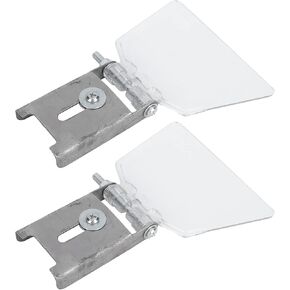 Joyzan Bench Grinder Eyeshield, Safety Eye Shields Set Stainless Steel Guards Replacement Kit Attachment Accessories Angle Protective Cover Face Protection 125 150 200 250 Type Transparent 2PCS