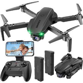 Drone With Camera 1080P for Kids And Adults, RC Quadcopter Drone with Altitude Hold, Mini Drone With One Key Start, Waypoint Fly, Headless Mode, 3D Flip, 3 Speeds, Remote Control Drone for Beginners