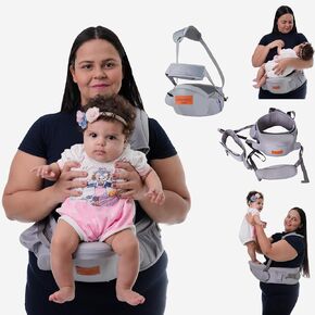 Überfluss Baby Seat Carrier: Providing Effortless Hands-Free Bonding and Comfort During Your Daily Adventures with Our Baby Waist Stool (Dark Blue) for Newborns to Infants Up to 45 lbs