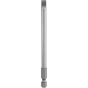 HARFINGTON SL6 Magnetic SLotted Screwdriver Bits 6mm S2 Steel Flat Head Screwdriver Bit 1/4" Hex Shank Industrial Grade Screw Driver Drill Bits 110mm (4.3") Long for Screws