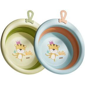 Toddmomy 2Pcs Baby Folding washbasin Dish Washing Basin Collapsible wash tub Foldable wash Basin Collapsible Washing Bowl Collapsible Sink Bowl Camping Sink Children's Basin pp Travel Light