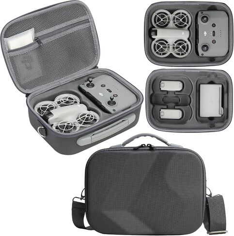 Neo Case, Portable Hard Storage Neo Travel Shoulder Bag for DJI Neo Fly More Combo Drone and Accessories (Grey) in Saudi Arabia