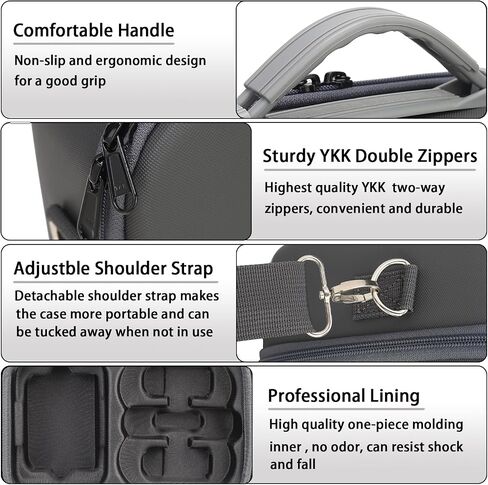 Neo Case, Portable Hard Storage Neo Travel Shoulder Bag for DJI Neo Fly More Combo Drone and Accessories (Grey) in Saudi Arabia
