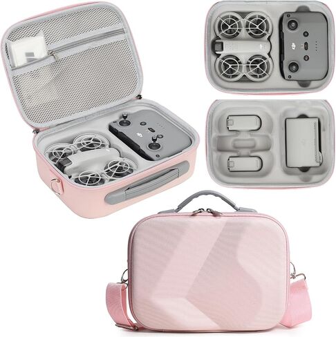 Neo Case, Portable Hard Storage Neo Travel Shoulder Bag for DJI Neo Fly More Combo Drone and Accessories (Grey) in Saudi Arabia