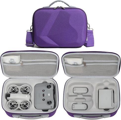 Neo Case, Portable Hard Storage Neo Travel Shoulder Bag for DJI Neo Fly More Combo Drone and Accessories (Grey) in Saudi Arabia