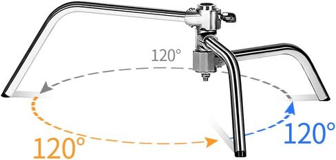 C Stand with Boom Arm 10.8ft Photography Light Stand with 4.2ft Boom Arm, Stainless Steel C-Stand System with Grip Heads and Sandbag for Studio Lighting in Saudi Arabia