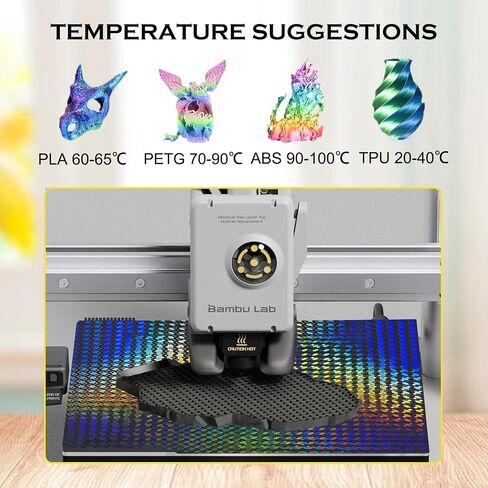 PEO PEI Build Plate for Bambu Lab A1 Mini 3D Printer, Diamond PEO Textured PEI Spring Steel Plate Flexible PEO PEI Sheet 184x184mm for Bambu A1 Mini in Saudi Arabia