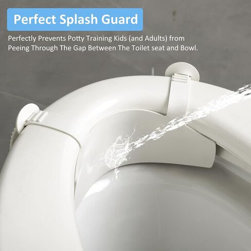 Universal Pee Deflector for Toilet Seat with Toilet Lid Lifter | Toilet Splash Guard Prevents Urine Splash for Kids and Adults, Fits Most Standard Toilet Seats (11.5 x 8.3 Inches) in Kuwait