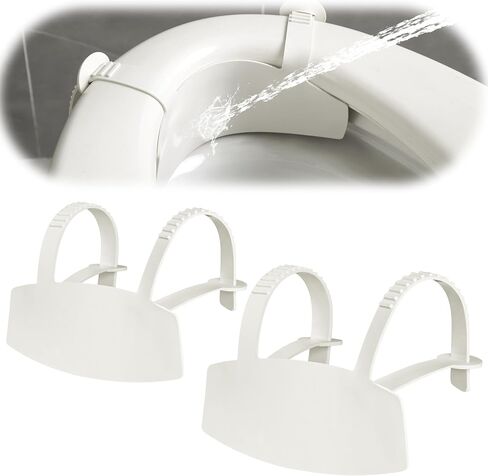 Universal Pee Deflector for Toilet Seat with Toilet Lid Lifter | Toilet Splash Guard Prevents Urine Splash for Kids and Adults, Fits Most Standard Toilet Seats (11.5 x 8.3 Inches) in Kuwait