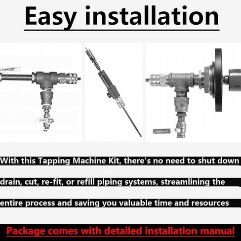 08350 DM3MECH مجموعة كاملة من آلة التنصت على الساخن الميكانيكية لـ NPT مع مناشير ثقب أو أربور in Kuwait