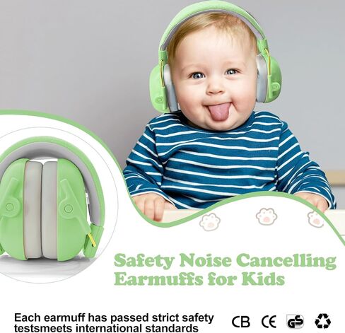 سماعات رأس KIKETECH للأطفال بخاصية إلغاء الضوضاء - حماية للأذن، أغطية أذن SNR 26dB للتوحد، الأطفال الصغار، الأطفال، مقاومة للصوت in Kuwait