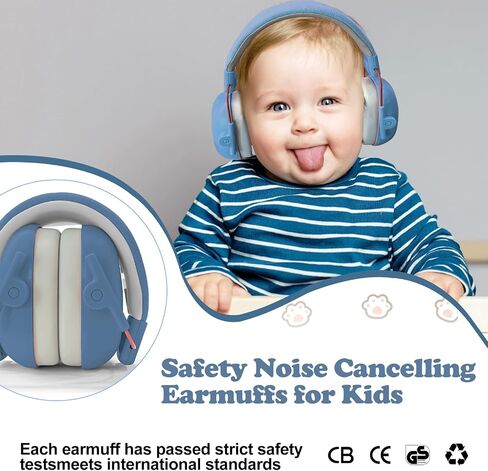 سماعات رأس KIKETECH للأطفال بخاصية إلغاء الضوضاء - حماية للأذن، أغطية أذن SNR 26dB للتوحد، الأطفال الصغار، الأطفال، مقاومة للصوت in Saudi Arabia