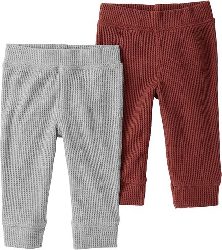 Little Planet by Carter's Unisex Baby 2-Pack Ribbed Pants Made with Organic CottonPants in Saudi Arabia