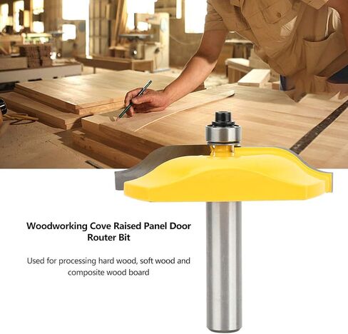Woodworking Milling Cutter 1 2In Shank Woodworking Cove Raised Panel Router Bit Door Milling Cutter Router Bits in Saudi Arabia