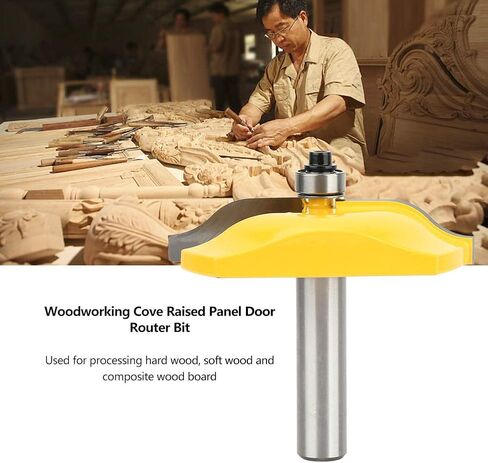 Woodworking Milling Cutter 1 2In Shank Woodworking Cove Raised Panel Router Bit Door Milling Cutter Router Bits in Saudi Arabia