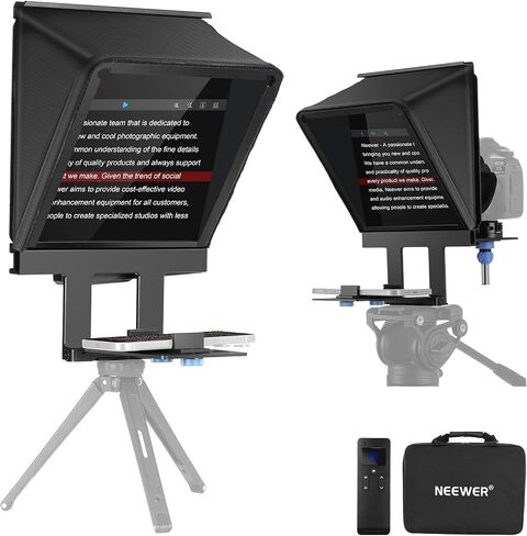 NEEWER 9 بوصات من سبائك الألومنيوم لكاميرا الهاتف DSLR، متوافق مع iOS Android، موجه الهاتف المحمول سريع الإعداد مع التحكم عن بعد/التطبيق، حامل كاميرا QR للتدريس المباشر عبر الإنترنت، X9M in Saudi Arabia