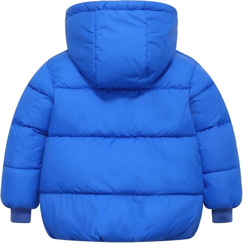 معاطف شتوية للأطفال الأولاد والبنات للأطفال الرضع والرضع سترة منتفخة خفيفة دافئة وسميكة بقلنسوة لمدة 2-7 سنوات in Kuwait