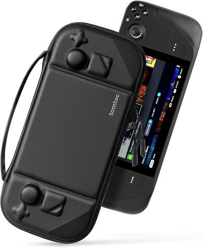 tomtoc Carrying Case Compatible with Steam Deck/Steam Deck OLED, Protective case, Hard Portable Travel Carrying bag for Steam Deck Console, Shockproof, Travel friendly, Black in Saudi Arabia
