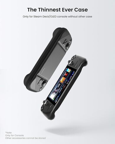 tomtoc Carrying Case Compatible with Steam Deck/Steam Deck OLED, Protective case, Hard Portable Travel Carrying bag for Steam Deck Console, Shockproof, Travel friendly, Black in Saudi Arabia