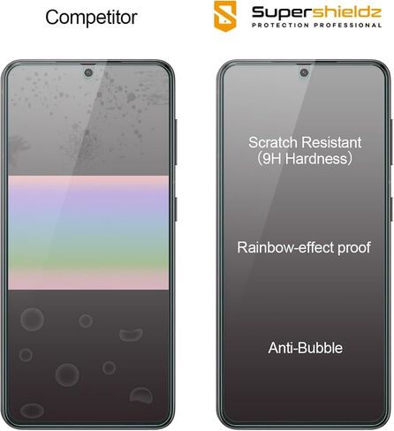Supershieldz (3 عبوات) مصممة لهاتف Samsung (Galaxy S24 FE) [طراز FE فقط] واقي شاشة من الزجاج المقوى، مضاد للخدش، خالٍ من الفقاعات in Saudi Arabia