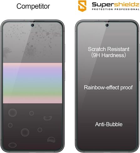Supershieldz (3 عبوات) مصممة لهاتف Samsung (Galaxy S24 FE) [طراز FE فقط] واقي شاشة من الزجاج المقوى، مضاد للخدش، خالٍ من الفقاعات in Saudi Arabia