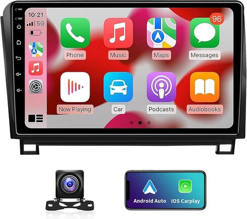 5GWiFi Upgrade Car Stereo Radio for Toyota Tundra 2007-2013 Toyota Sequoia 2008-2018 - Wireless Carplay and Android Auto GPS Navigation - 4GB+32GB 10.2 inch Touchscreen Bluetooth RDS FM SWC in Saudi Arabia