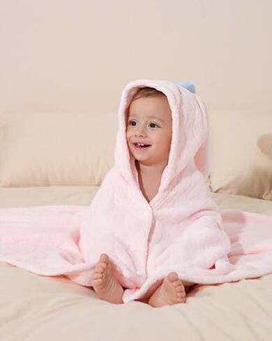 Baby Towels with Hood Toddler Bath Towel, 2-Pack Hooded Towels for Newborn, Babie, Toddler, Infant - Absorbent Large Baby Towel, Baby Swaddles, Baby Stuff for Newborn, Rabbit&Beast in Saudi Arabia