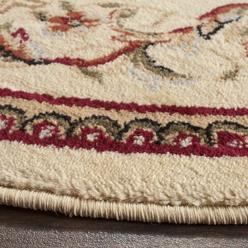 سجادة SAFAVIEH Lyndhurst Collection Accent - 4 × 6 بوصة، عاجي وعاجي، تصميم ملتف، لا يتساقط ويسهل العناية به، مثالي للمناطق ذات حركة المرور العالية في المدخل، وغرفة المعيشة، وغرفة النوم (LNH322A) in Saudi Arabia