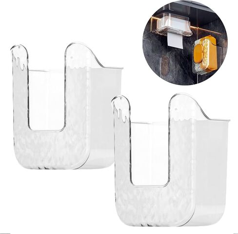 2 Pcs Bathroom Toilet Wall-Mounted Wet Wipes Dispenser Kitchen Wipes Wall Mount Storage Box (Light Gray) in Saudi Arabia