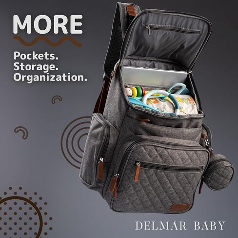 Large Baby Backpack Diaper Bag – Modern Baby Diaper Bag with 15 Pockets to Store New Born Baby Essentials Must Haves (Army Green) in Saudi Arabia