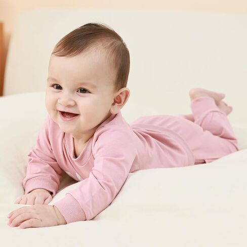 Yvowming Toddler Baby Boy Girl Clothes Long Sleeve Sweatshirt Pullover Tops + Joggers Pants Outfit Set in Saudi Arabia
