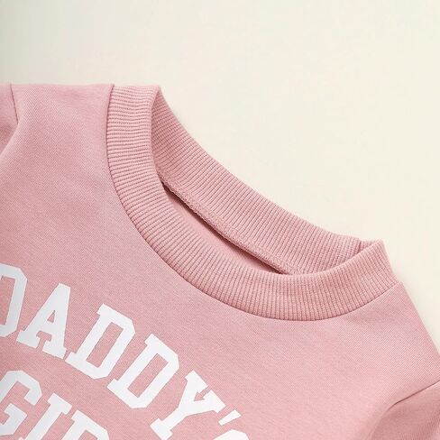 Yvowming Toddler Baby Boy Girl Clothes Long Sleeve Sweatshirt Pullover Tops + Joggers Pants Outfit Set in Saudi Arabia