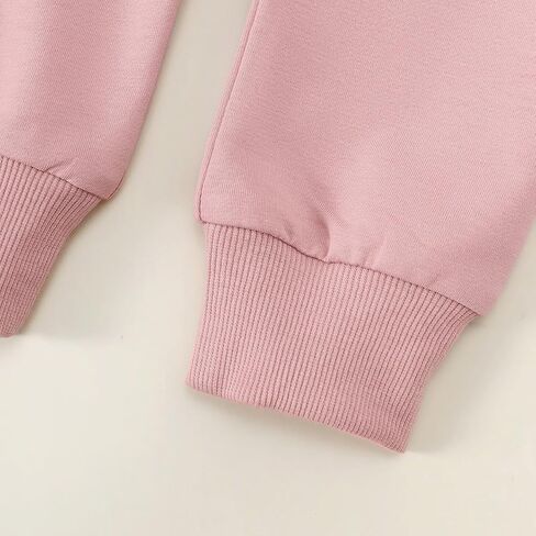 Yvowming Toddler Baby Boy Girl Clothes Long Sleeve Sweatshirt Pullover Tops + Joggers Pants Outfit Set in Saudi Arabia