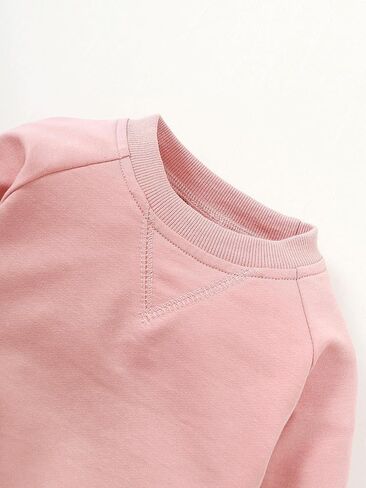 Yvowming Toddler Baby Boy Girl Clothes Long Sleeve Sweatshirt Pullover Tops + Joggers Pants Outfit Set in Saudi Arabia