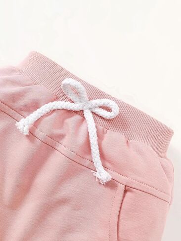 Yvowming Toddler Baby Boy Girl Clothes Long Sleeve Sweatshirt Pullover Tops + Joggers Pants Outfit Set in Saudi Arabia