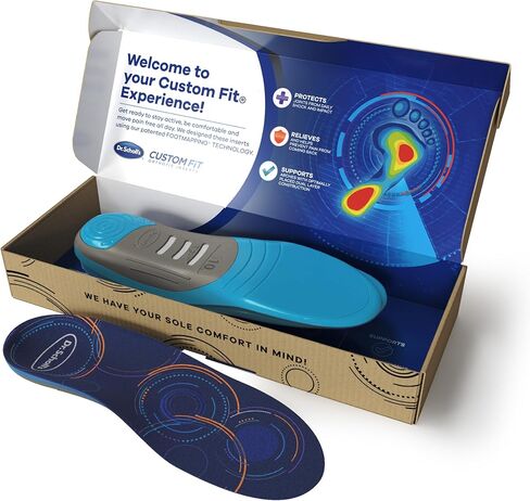 Dr. Scholl’s® Custom Fit® Orthotics Full Length Inserts, CF 630, Customized for Your Foot & Arch, Immediate All-Day Pain Relief, Lower Back, Knee, Plantar Fascia, Heel, Insoles Fit Men & Womens Shoes in Saudi Arabia