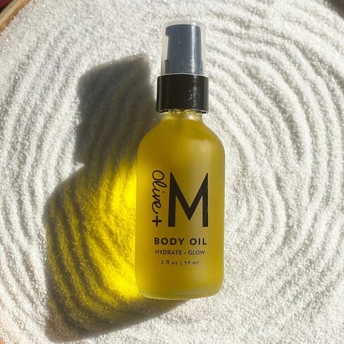 All Natural Hydrating Glow Body Oil, 100% Organic Olive Oil to Renew and Repair Skin, Skincare Solution for Achieving Glowing Skin, Scar Repair, and Powerful Anti-Aging (2 fl. oz. / 59 ml) in Saudi Arabia