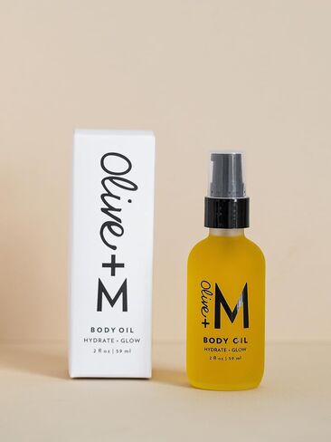 All Natural Hydrating Glow Body Oil, 100% Organic Olive Oil to Renew and Repair Skin, Skincare Solution for Achieving Glowing Skin, Scar Repair, and Powerful Anti-Aging (2 fl. oz. / 59 ml) in Saudi Arabia
