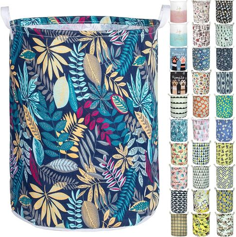 Merdes 19.7’’ Waterproof Foldable Laundry Hamper, Dirty Clothes Laundry Basket, Linen Bin Storage Organizer for Toy Collection(Life Blue) in Saudi Arabia
