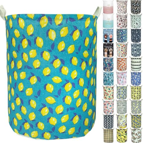 Merdes 19.7’’ Waterproof Foldable Laundry Hamper, Dirty Clothes Laundry Basket, Linen Bin Storage Organizer for Toy Collection(Life Blue) in Saudi Arabia
