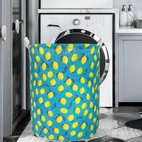 Merdes 19.7’’ Waterproof Foldable Laundry Hamper, Dirty Clothes Laundry Basket, Linen Bin Storage Organizer for Toy Collection(Life Blue) in Saudi Arabia