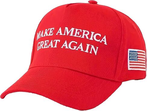 Trump 2024 Hat with Hair and Funny Trump Unisex Socks Combo, Wig Cap Embroidery Adjustable, Perfect Trump Merchandise Gift-Great for Election Day and Independence Day Red in Saudi Arabia